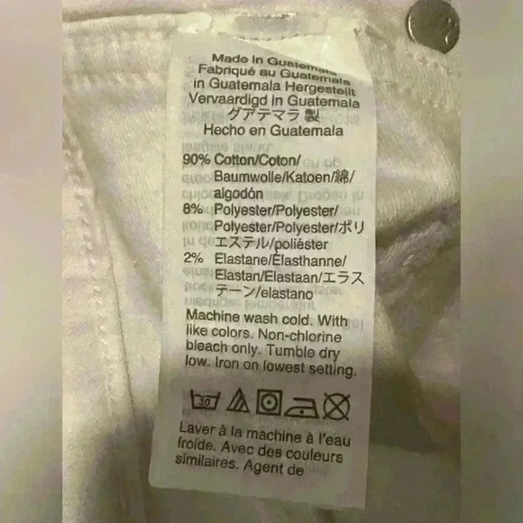 Madewell 10” high rise white skinny crop size 23 - Picture 12 of 14